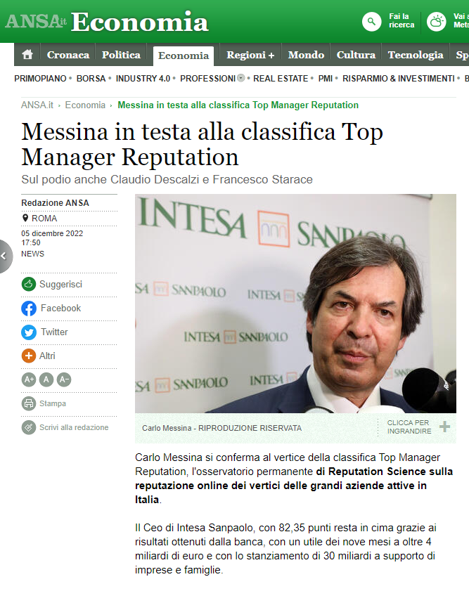Top Manager Reputation_Novembre 2022_Ansa