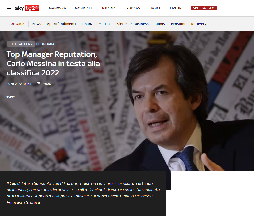 Top Manager Reputation_Novembre 2022_SkyTG24