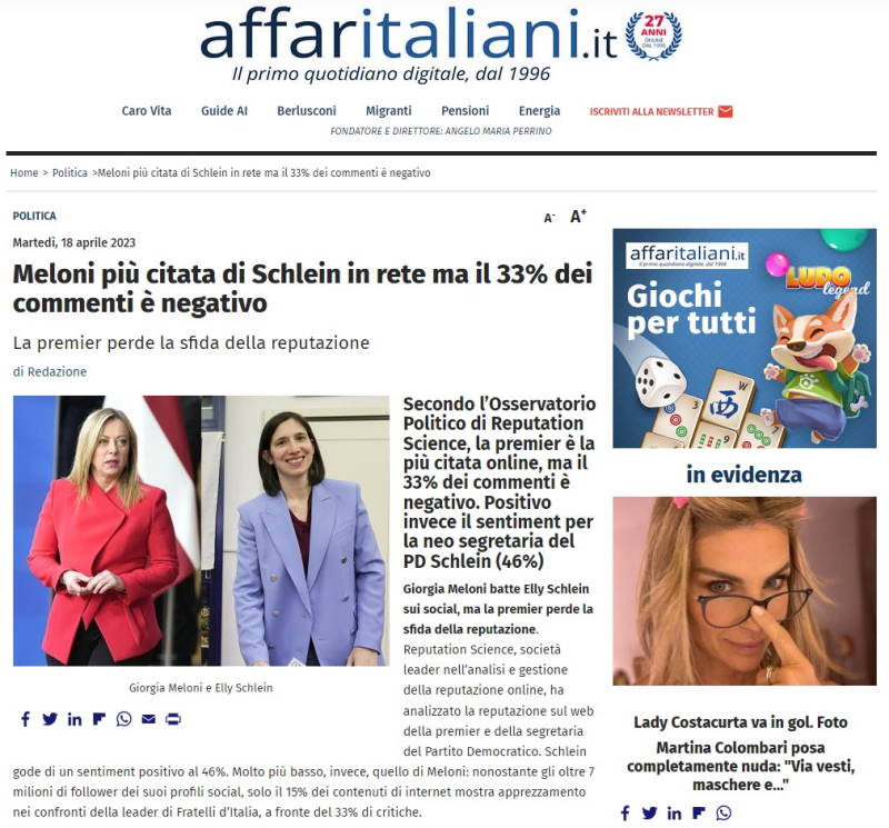Affaritaliani_Meloni e Schlein